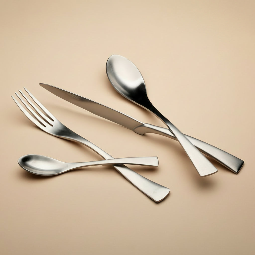 MERCURY 18/10INOX304 סט סכו"ם 24 חלקים נירוסטה מט