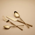 GUERLAIN 18/10INOX304 סט סכו"ם 24 חלקים נירוסטה זהב מט