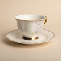 Lily לילך 180 מ"ל New Bone China  כוס תה/קפה+ תחתית