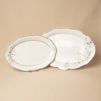 סט 2 מגשים אובליים אורכים 35/30 ס"מ Lily לילך New Bone China