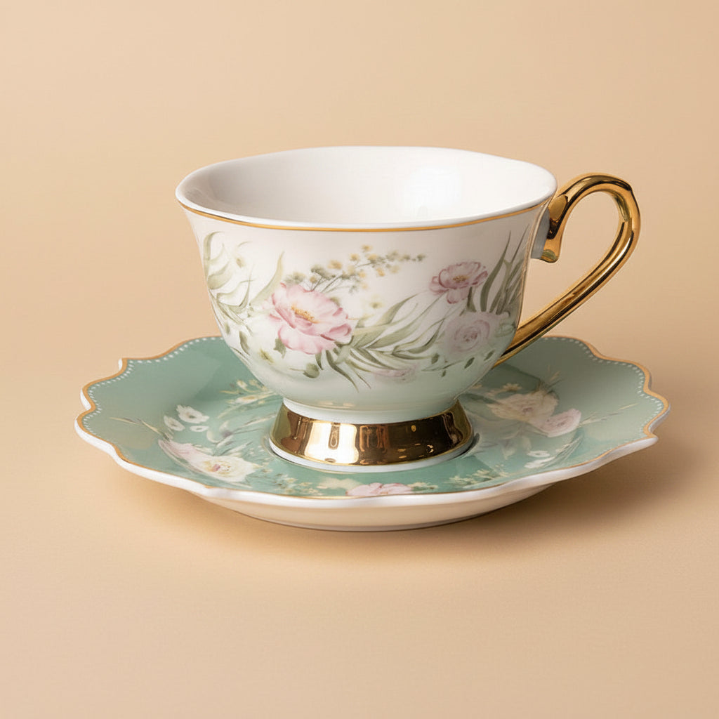 -  Alberta – פורצלן New Bone China כוס תה/קפה  עם תחתית 180 מ"ל